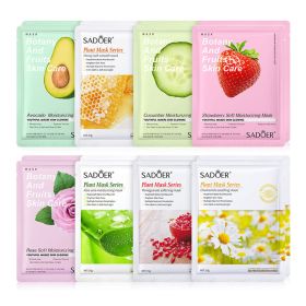 8pcs Natural Plant Face Mask Beauty Skincare Facial Masks Moisturizing Firming Hydrating Facial Mask Face Care Korean Cosmetics (Color: Ax2)