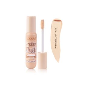 Liquid Concealer Stick Foundation Cream 6 Color Moisturizing Full Coverage Acne Dark Circle Natural Matte Concealer Cream Makeup (Color: 02 Light Natural)
