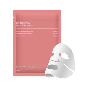 Bio Collagen Facial Mask Shrink Pores Deep Hydrating Overnight Mask Moisturizing Refreshing Brightening Face Korean Skin Care (Color: A)