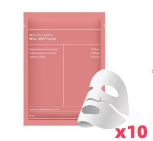 Bio Collagen Facial Mask Shrink Pores Deep Hydrating Overnight Mask Moisturizing Refreshing Brightening Face Korean Skin Care (Color: 10A)