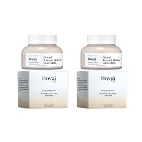 Rice & Honey Face Mask Moisturizing Fade Dark Spot Hydrating Repair Brightening Shrink Pore Hydrating Mask Glowing Skin Care (Color: 2 x 150g Boxed)