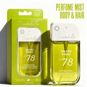 4 Scents Travel-Size Body & Hair Fragrance Mist (1.5 fl oz) - Long-Lasting Fruity & Floral Fragrance for Women, Dates & Gifts (89922: 89922-toledo tango)
