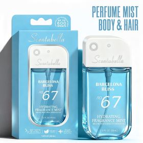 4 Scents Travel-Size Body & Hair Fragrance Mist (1.5 fl oz) - Long-Lasting Fruity & Floral Fragrance for Women, Dates & Gifts (89922: 89922-barcelona bliss)